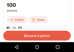 100 Patron Goal Reached!